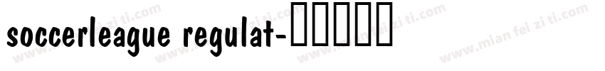 soccerleague regulat字体转换